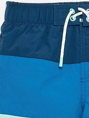 Bermudas de baño largas de rayas