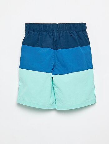 Bermudas de baño largas de rayas