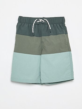 Bermudas de baño largas de rayas