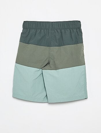 Bermudas de baño largas de rayas