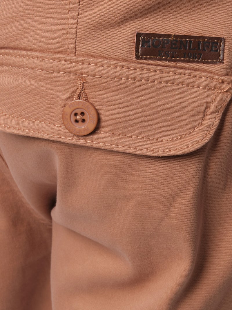 Bermudas de carga Marrón tabaco - Kiabi