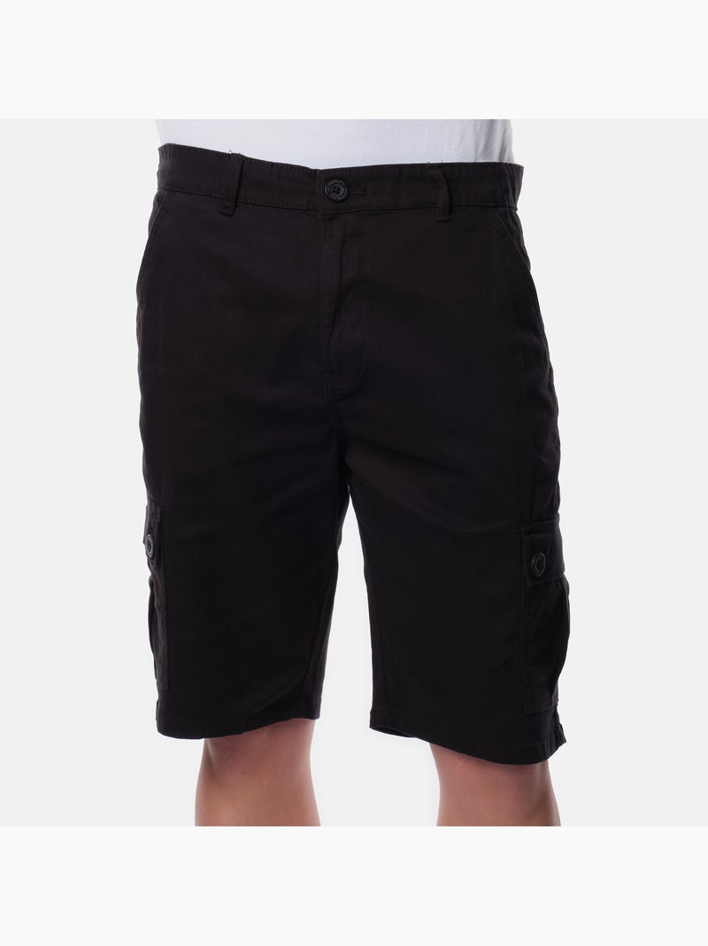 Bermudas de carga Negro - Kiabi