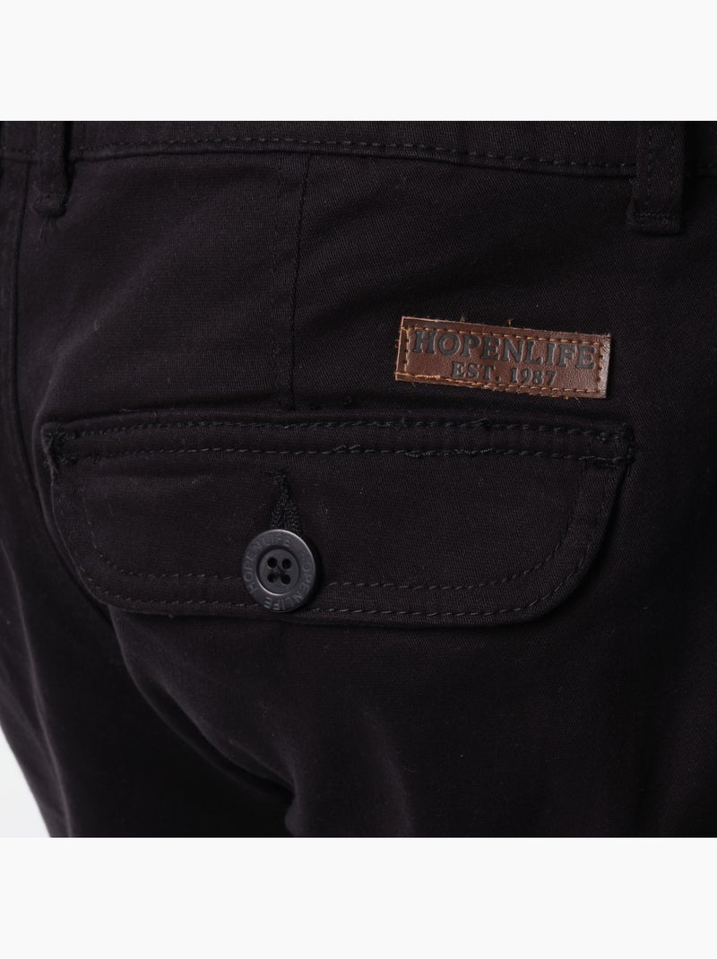Bermudas de carga Negro - Kiabi