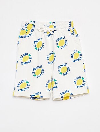 Bermudas de chándal ligeras con motivo