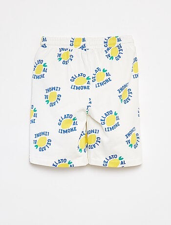 Bermudas de chándal ligeras con motivo