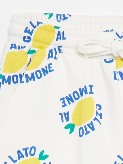 Bermudas de chándal ligeras con motivo - Kiabi