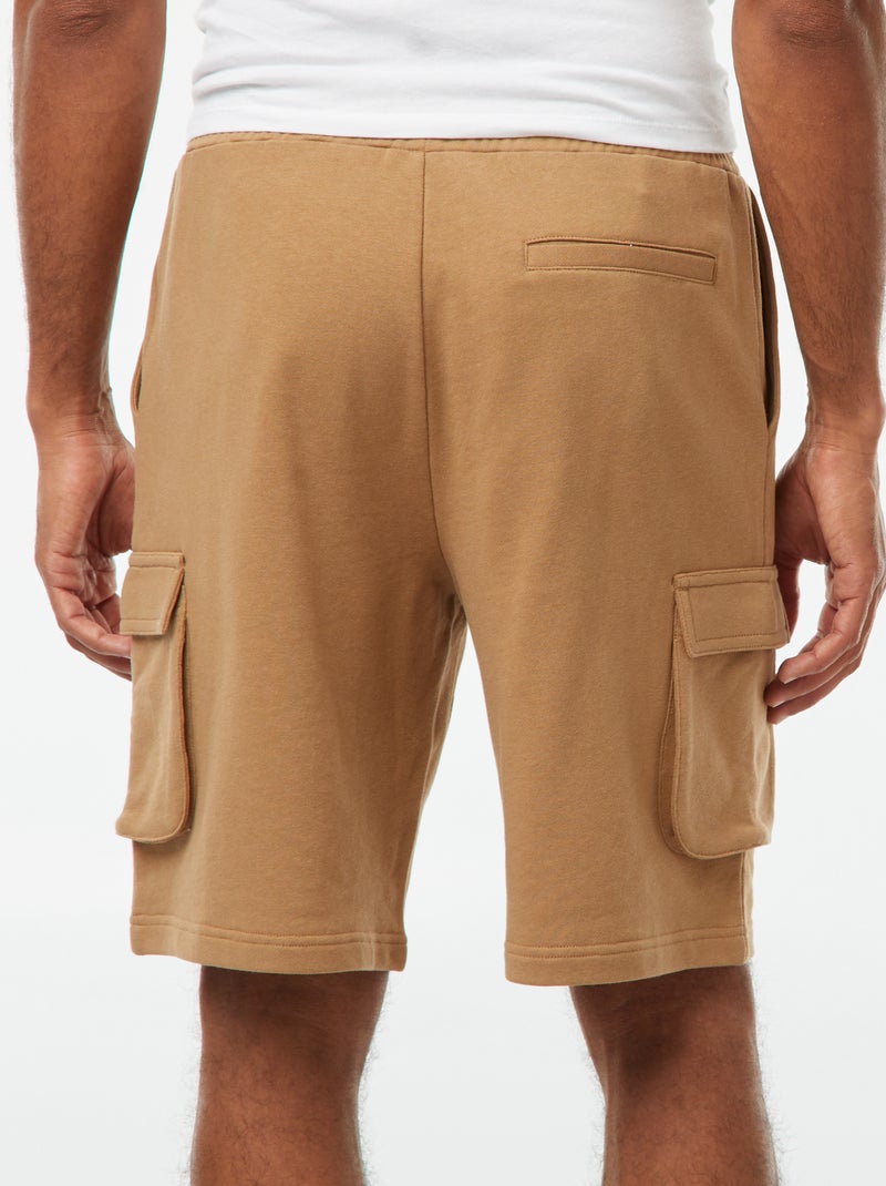 Bermudas de chándal ligeras multibolsillos Beige - Kiabi