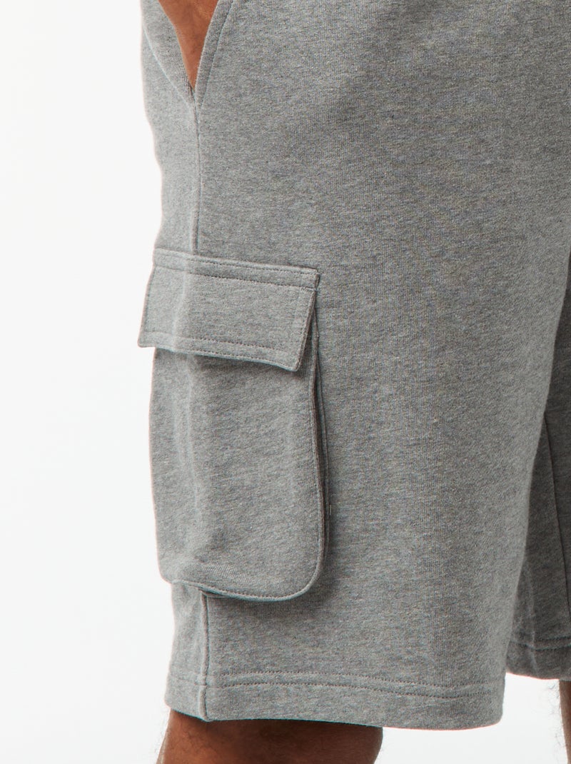 Bermudas de chándal ligeras multibolsillos Gris - Kiabi