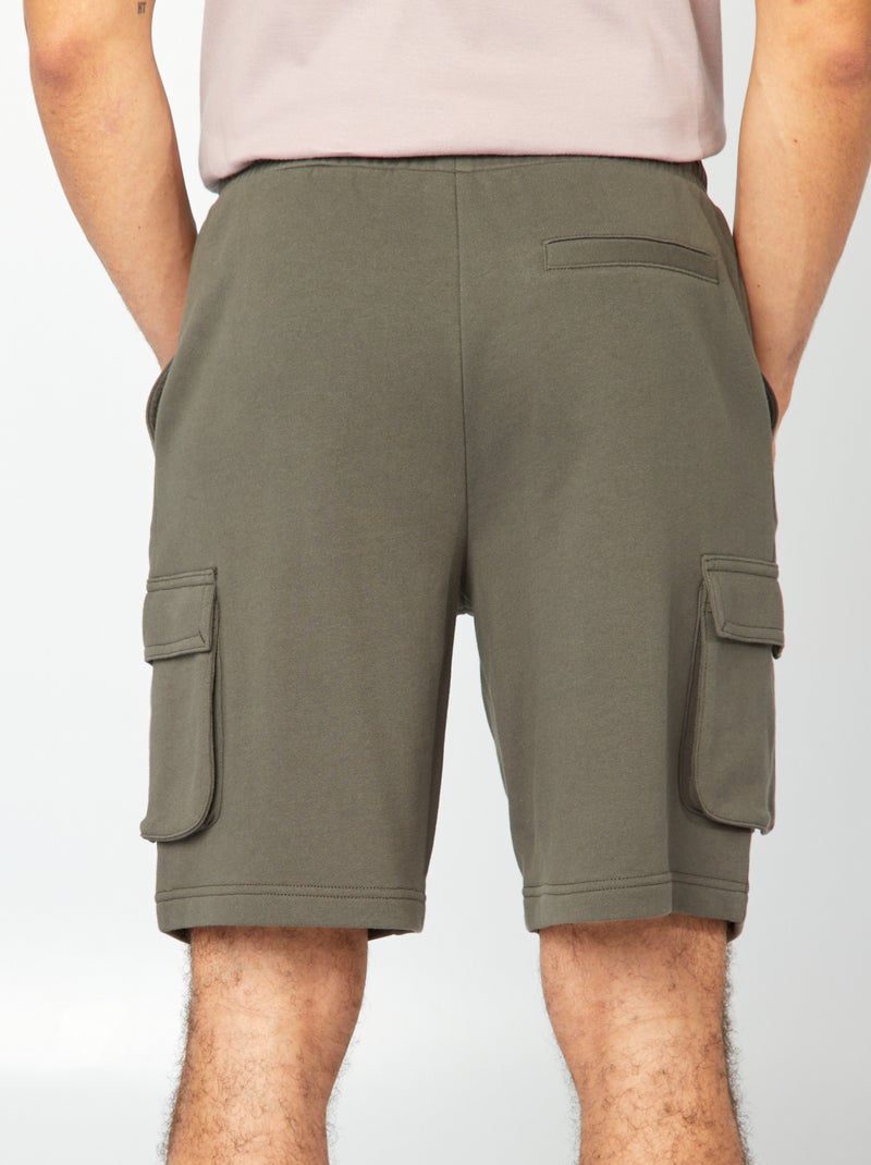 Bermudas de chándal ligeras multibolsillos KAKI - Kiabi