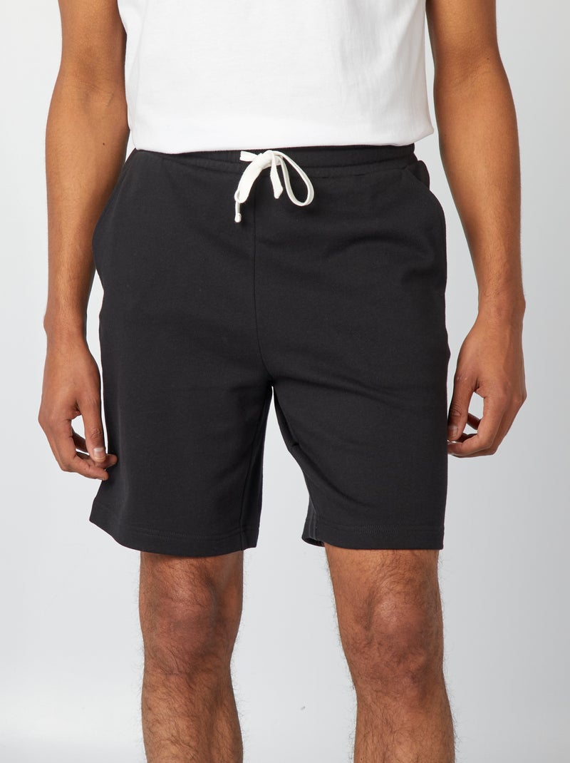 Bermudas de chándal ligeras negro - Kiabi