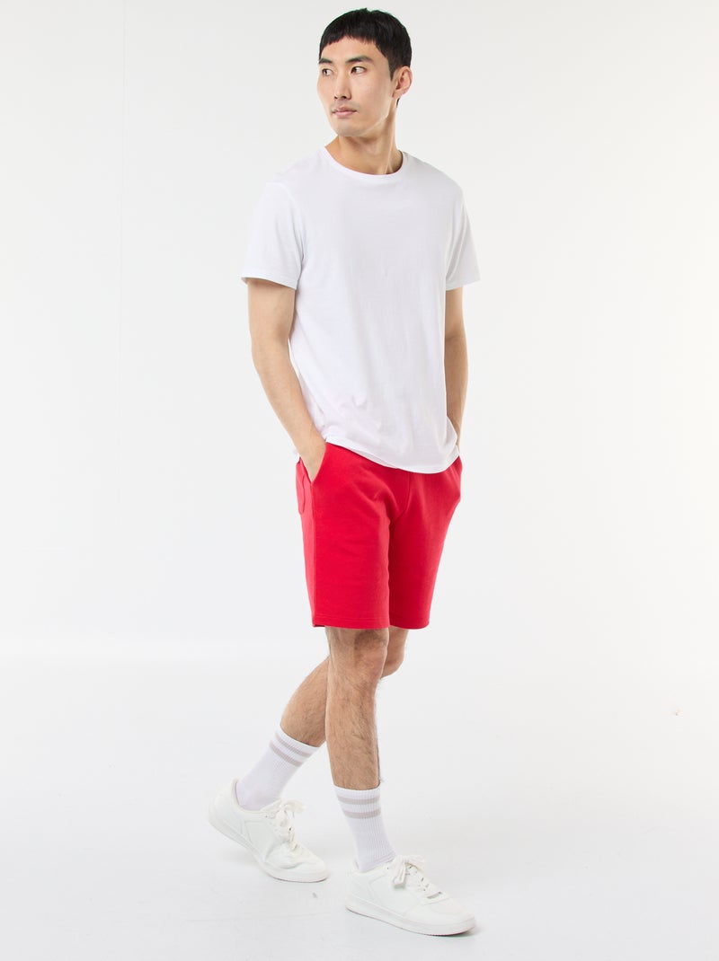 Bermudas de chándal ligeras Rojo - Kiabi