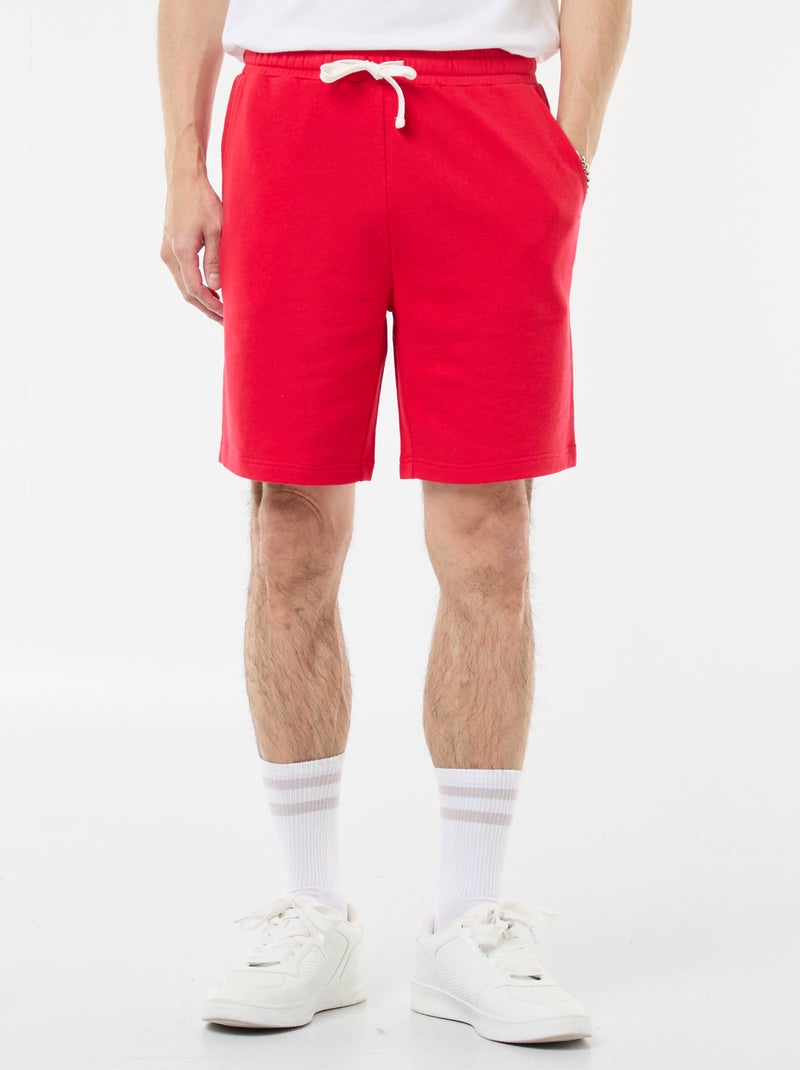 Bermudas de chándal ligeras Rojo - Kiabi