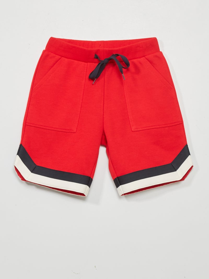 Bermudas de chándal ROJO - Kiabi