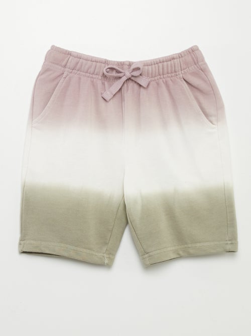 Bermudas de chándal tie-dye - Kiabi