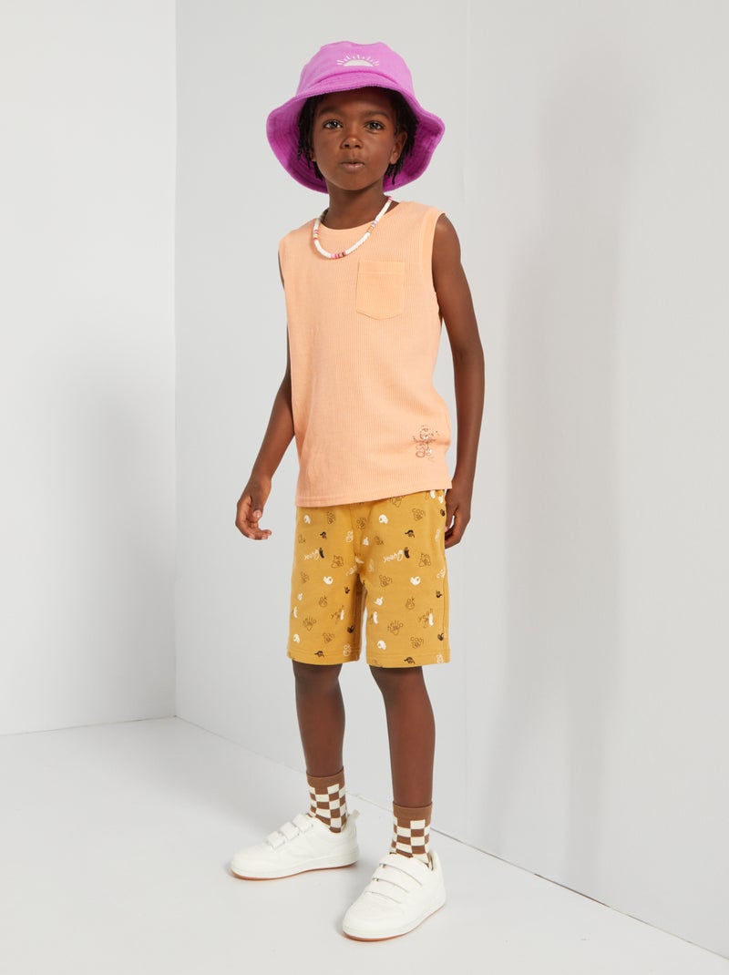 Bermudas de felpa AMARILLO - Kiabi