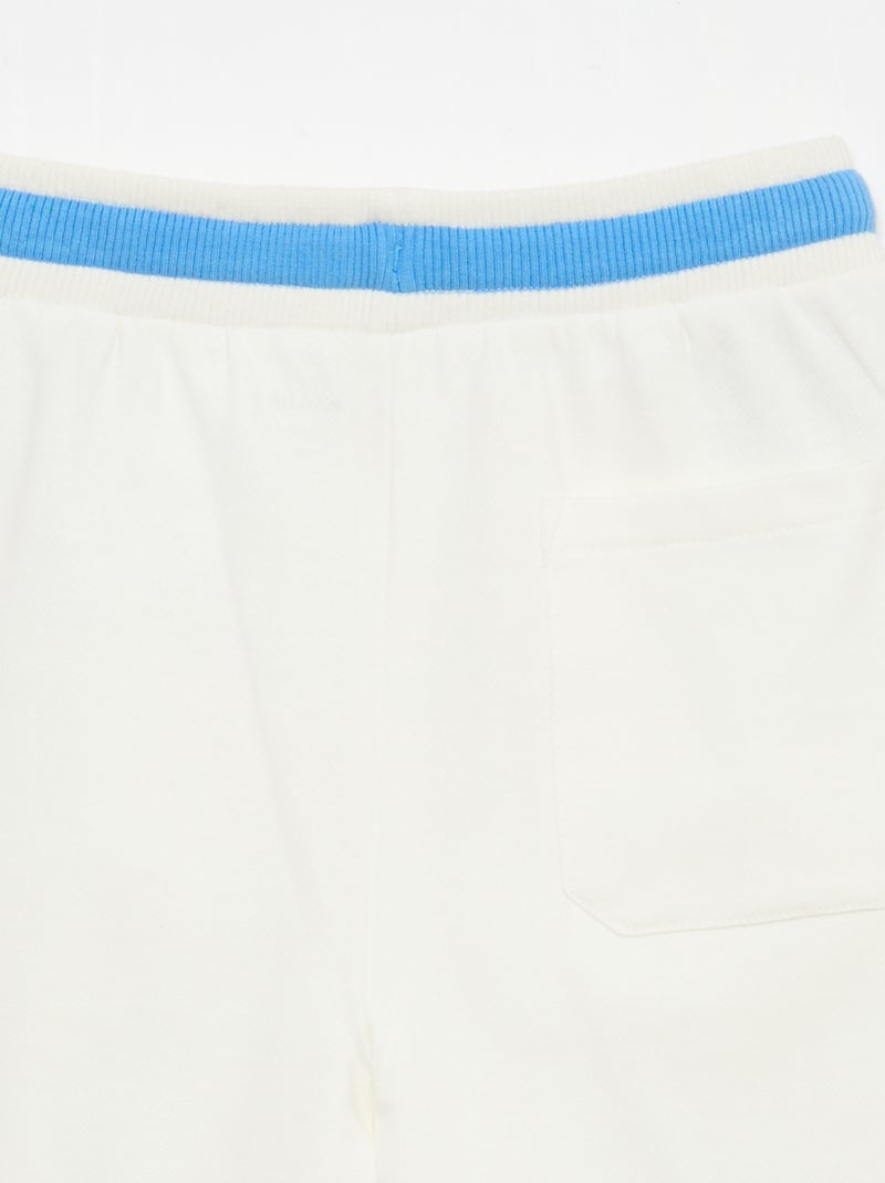 Bermudas de felpa Blanco - Kiabi