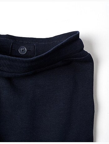 Bermudas de felpa con bolsillos cargo y cordón