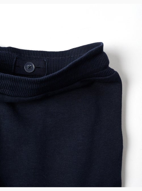 Bermudas de felpa con bolsillos cargo y cordón - Kiabi