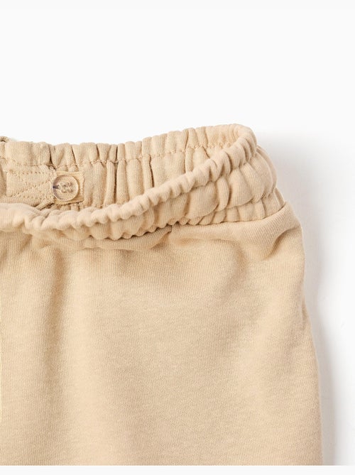 Bermudas de felpa con bolsillos cargo y cordón - Kiabi