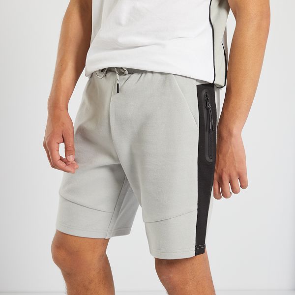 Bermudas de felpa Hombre talla S-XXL - gris - Kiabi - 15,00€