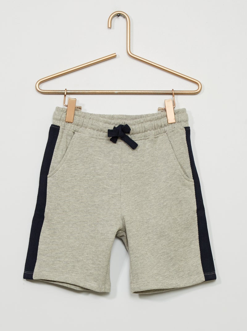 Bermudas de felpa GRIS - Kiabi