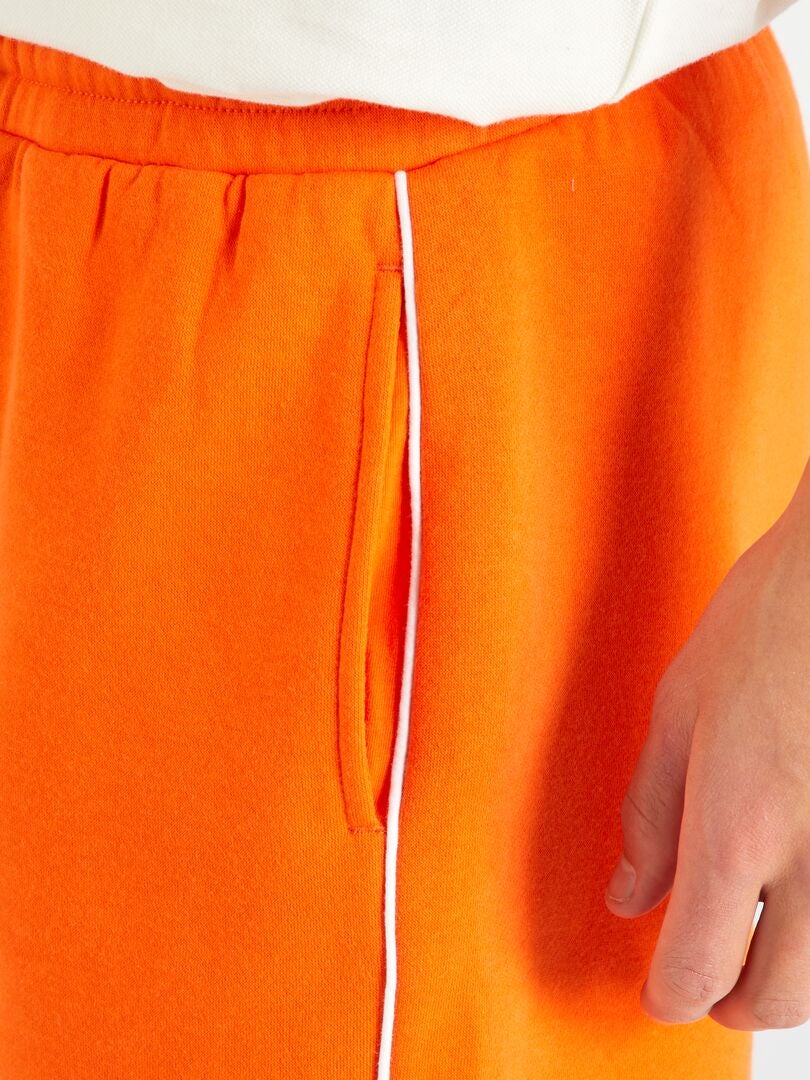 Bermudas de felpa NARANJA - Kiabi