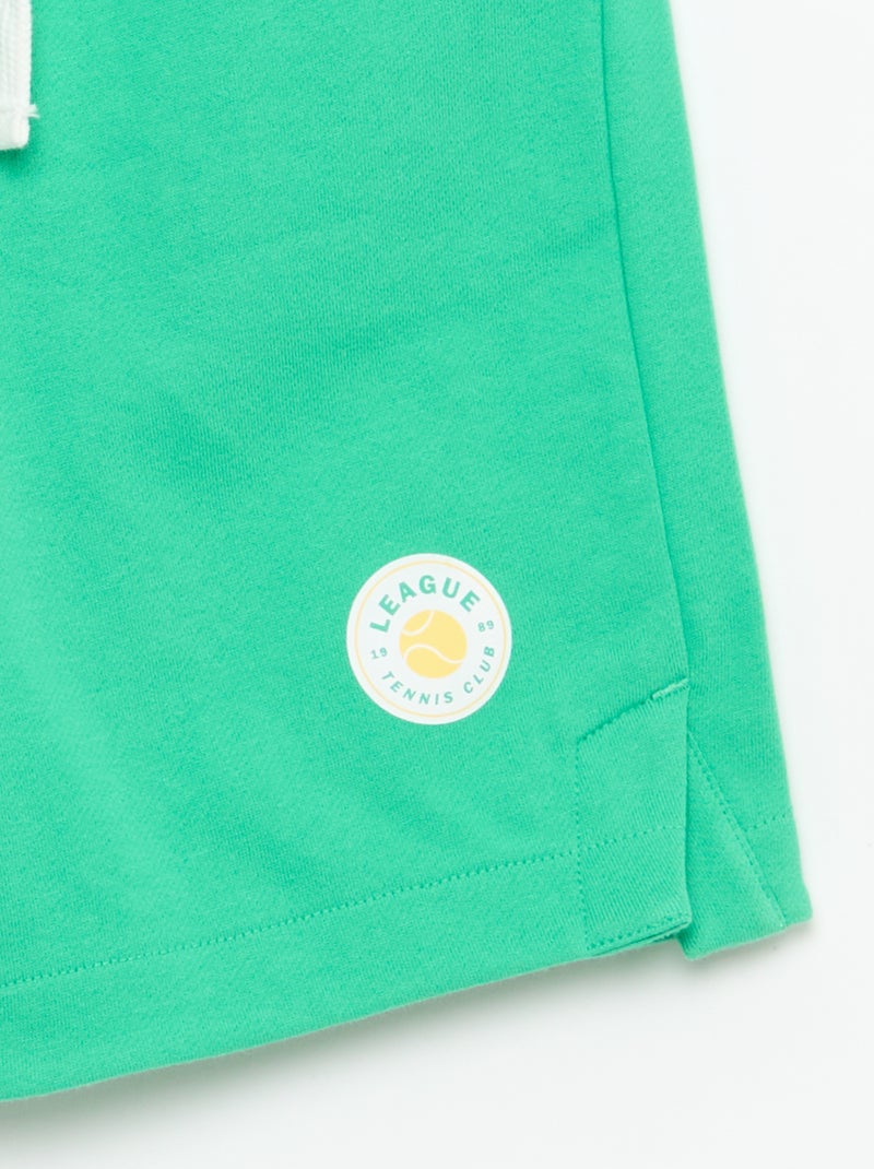 Bermudas de felpa Verde - Kiabi