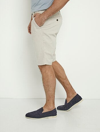 Bermudas de lona de algodón elástica - AFIBEL