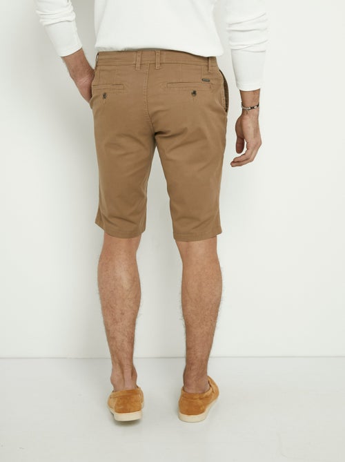 Bermudas de lona de algodón elástica - AFIBEL - Kiabi