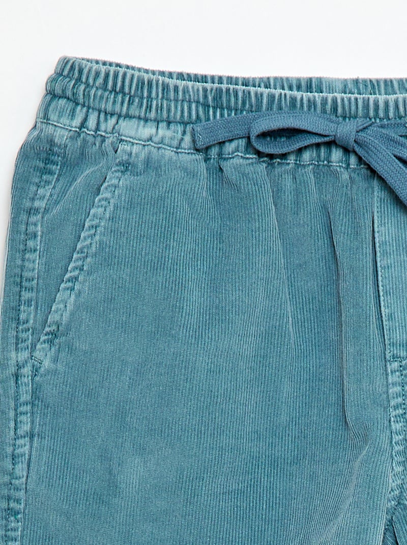 Bermudas de pana Azul - Kiabi
