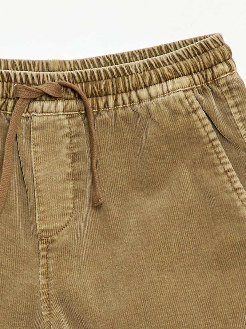 Bermudas de pana Verde - Kiabi