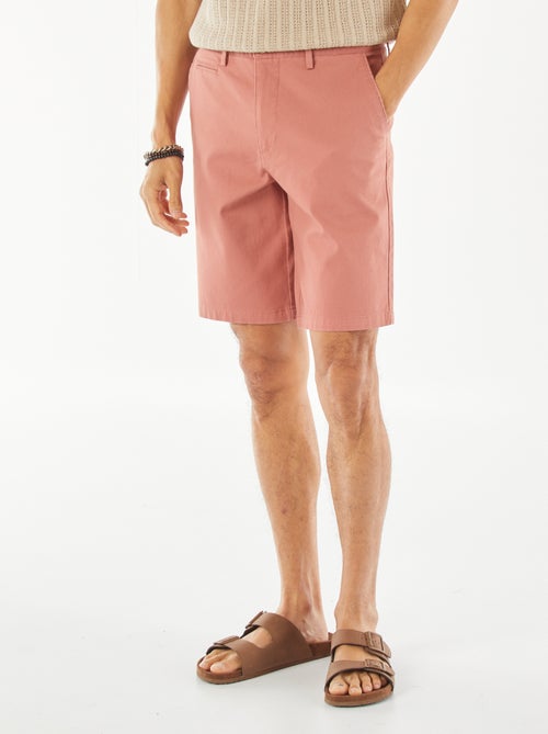 Bermudas de piqué de algodón liso - Kiabi
