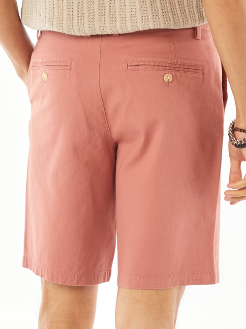 Bermudas de piqué de algodón liso - Kiabi
