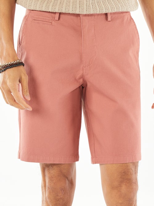 Bermudas de piqué de algodón liso - Kiabi