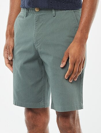 Bermudas de piqué de algodón liso