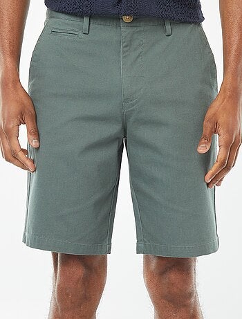 Bermudas de piqué de algodón liso