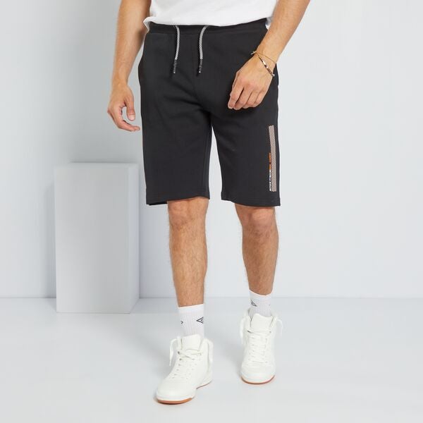 Bermudas de punto de fantasía Hombre talla S-XXL - negro - Kiabi - 14,00€