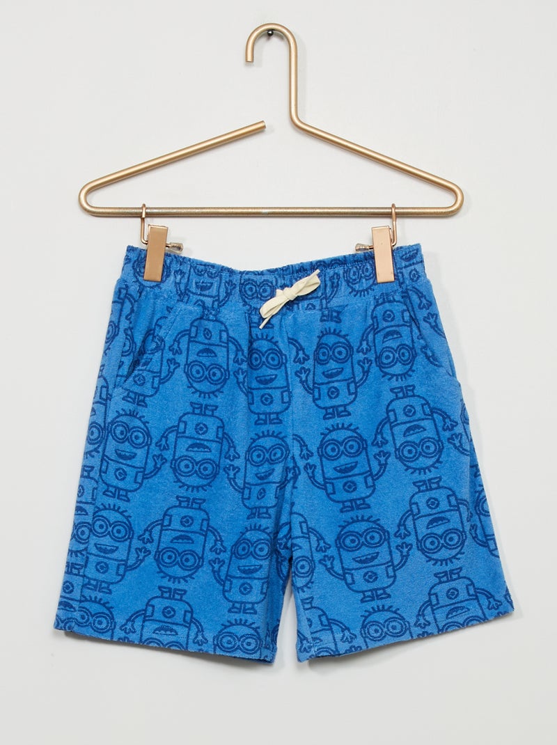 Bermudas de punto de rizo AZUL - Kiabi