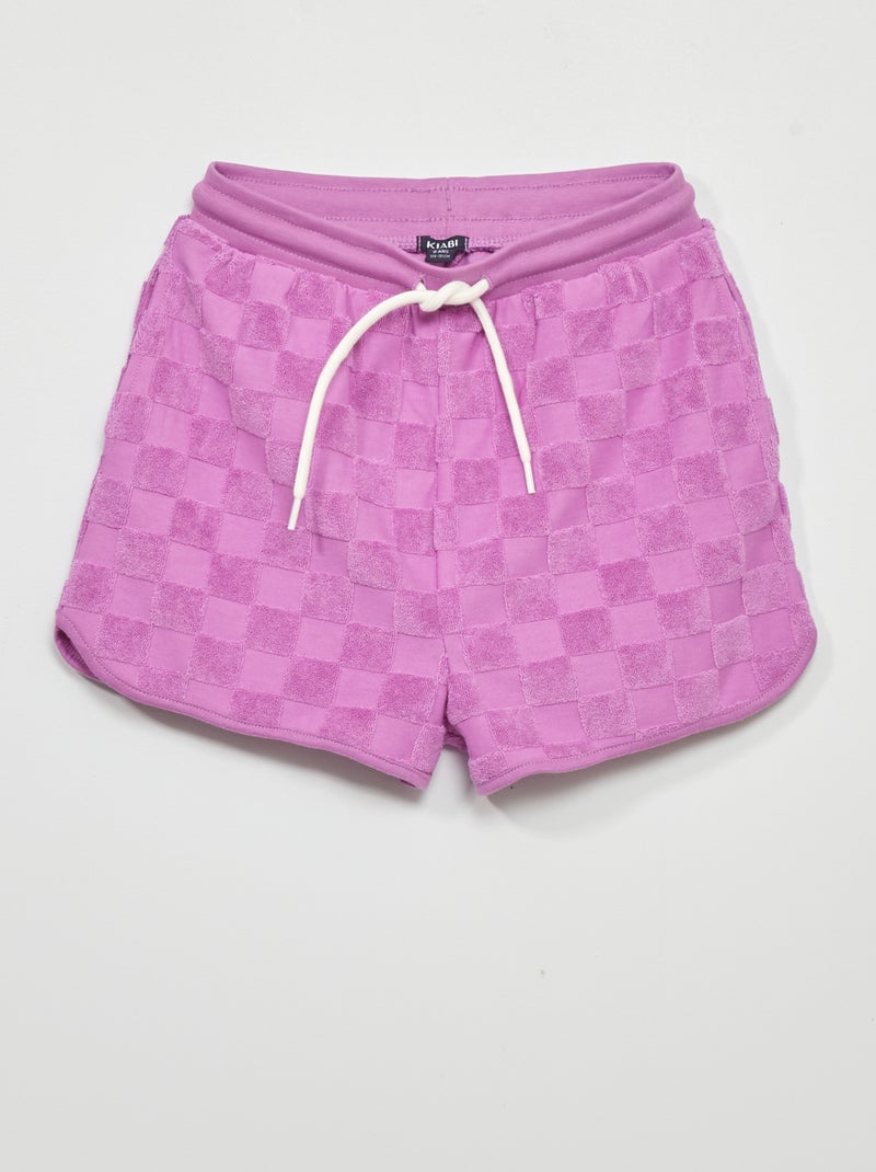 Bermudas de punto de rizo ROSA - Kiabi