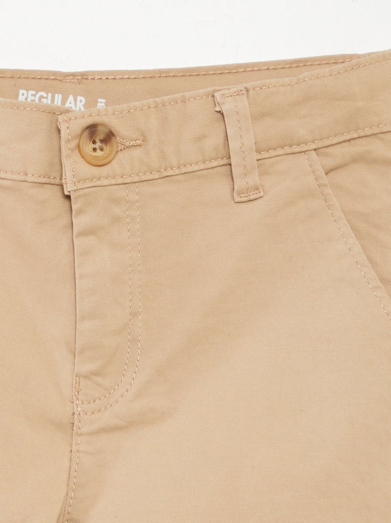 Bermudas de sarga BEIGE - Kiabi