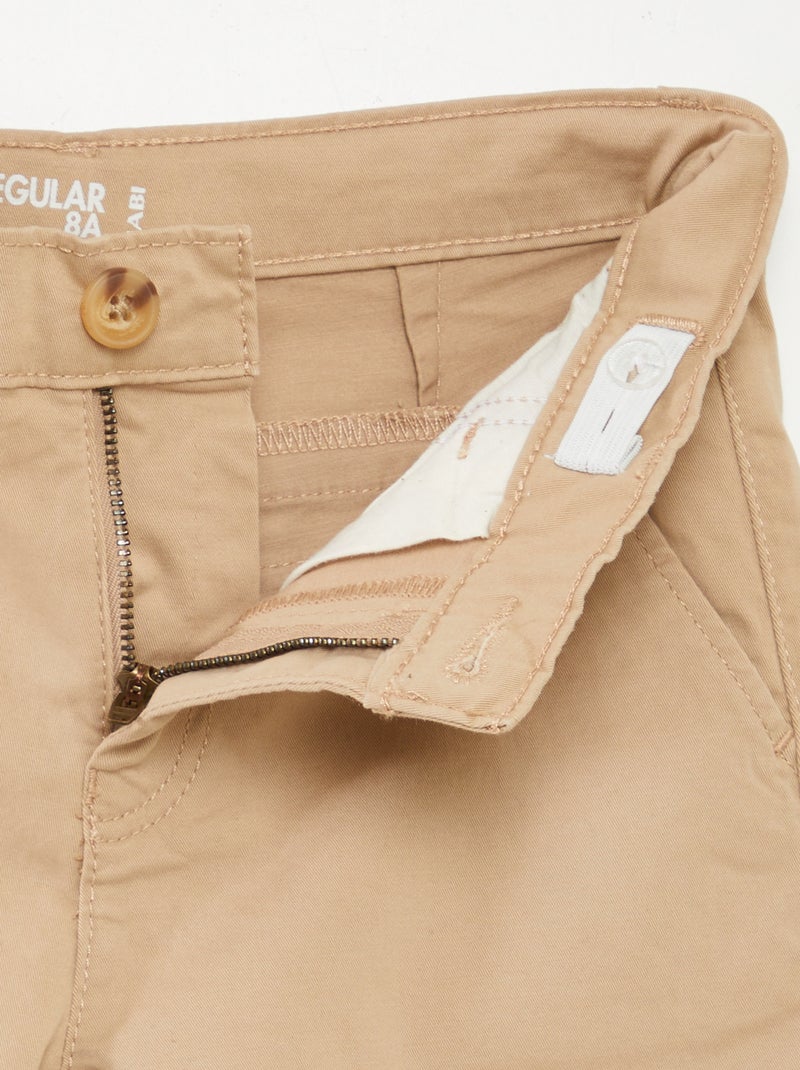 Bermudas de sarga BEIGE - Kiabi
