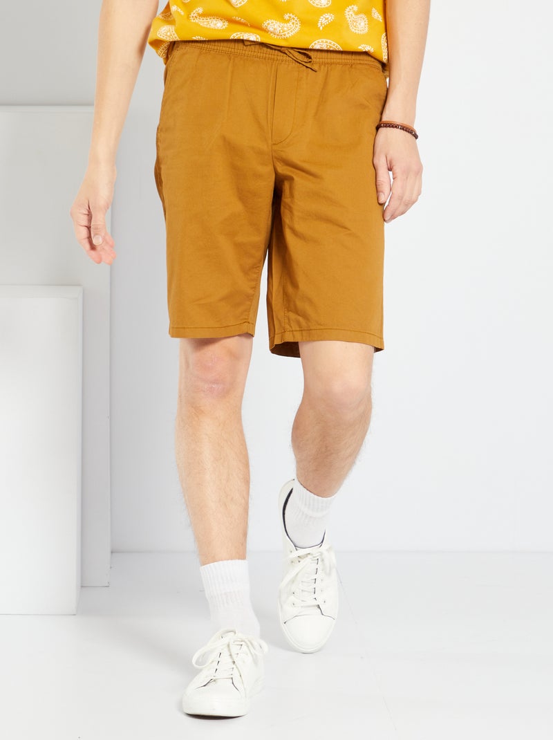 Bermudas de sarga KAKI - Kiabi