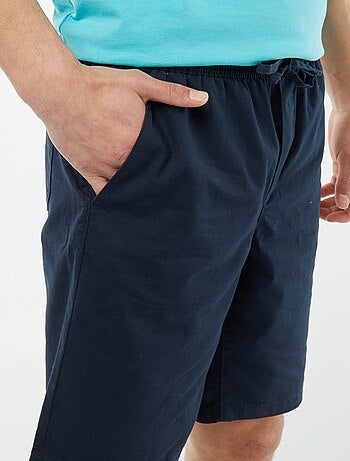 Bermudas de sarga lisas