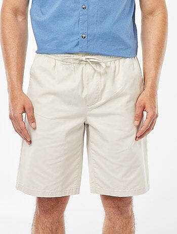 Bermudas de sarga lisas