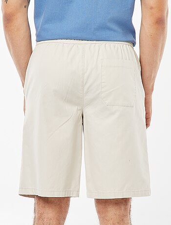 Bermudas de sarga lisas