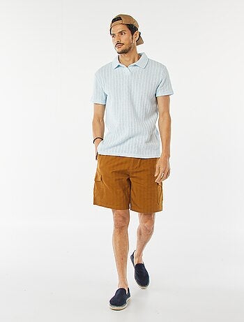 Bermudas de sarga multibolsillos