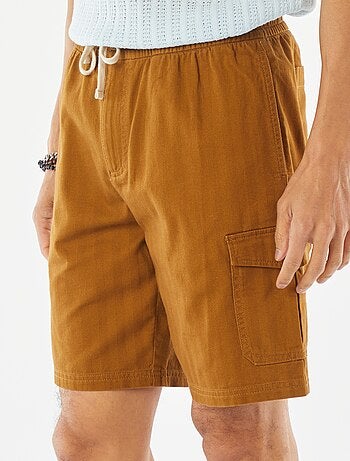 Bermudas de sarga multibolsillos