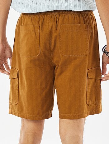 Bermudas de sarga multibolsillos