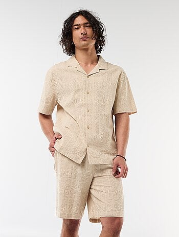 Bermudas de tejido tipo crepé
