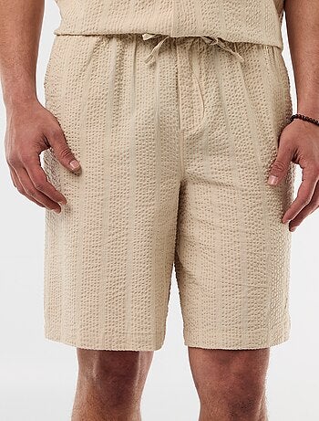 Bermudas de tejido tipo crepé